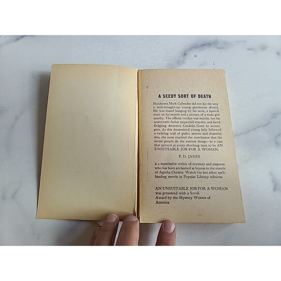 An Unsuitable Job for a Woman by P. D. James / 1972 Paperback Mystery - Picture 2 of 10